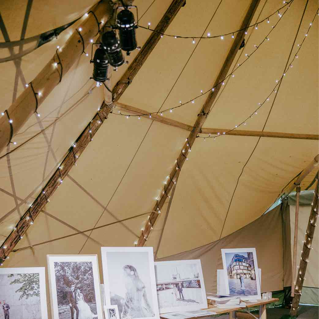 Spotlys i Luksusteltes telte