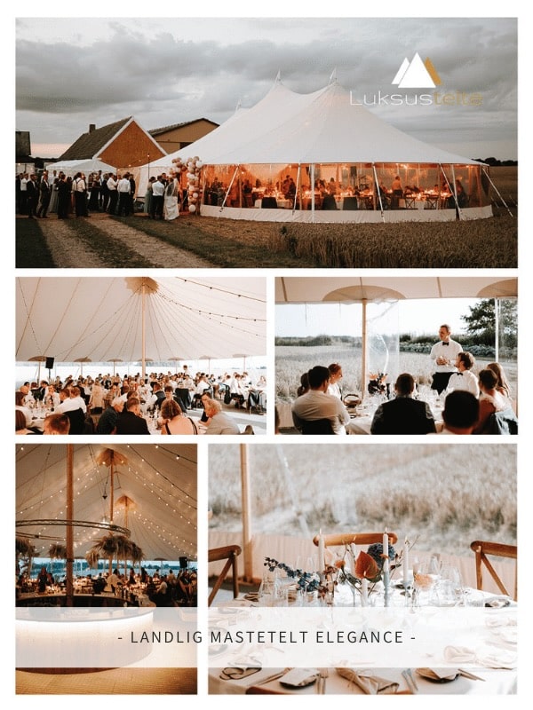 Landlig mastetelt elegance