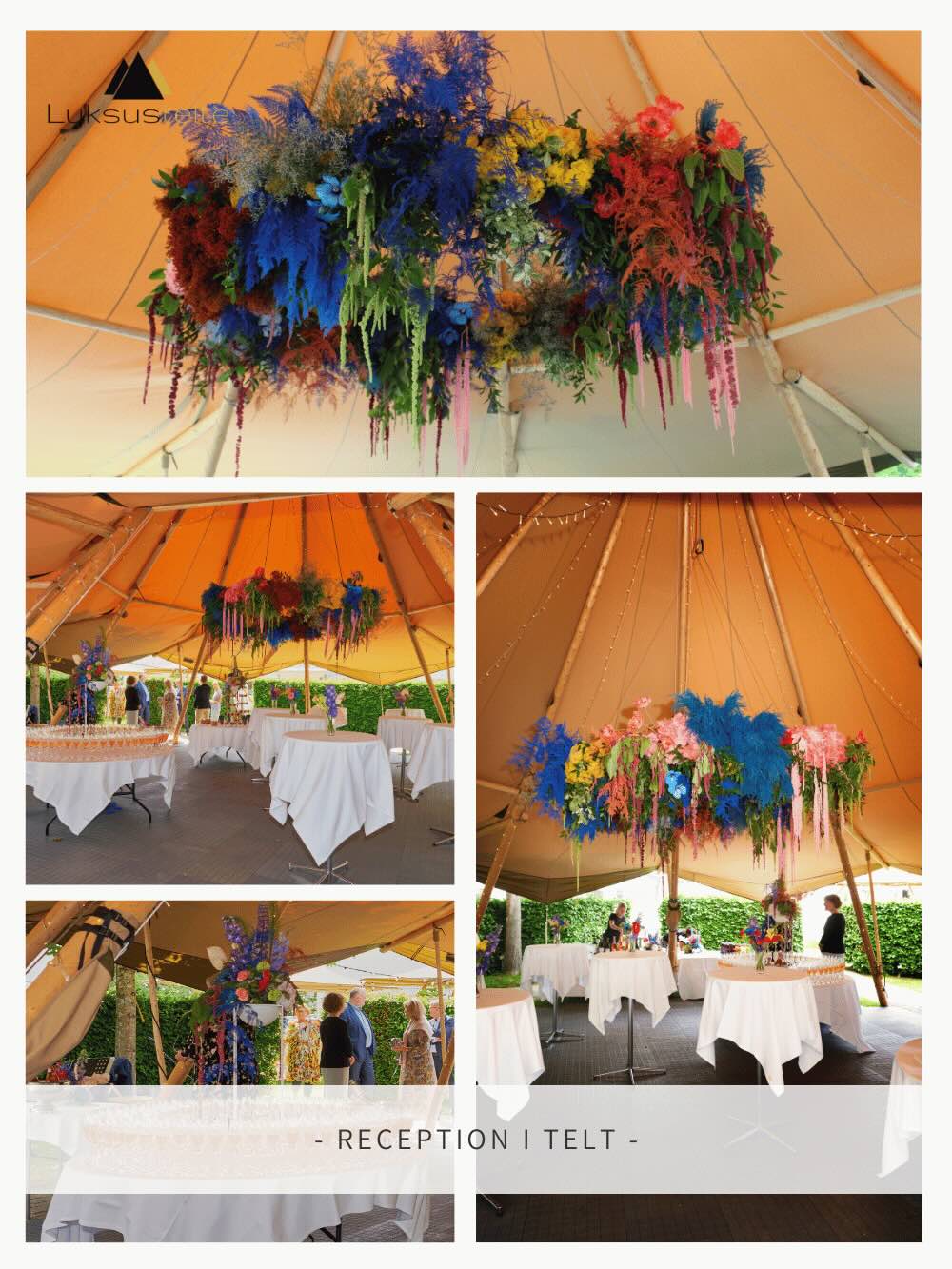RECEPTION OG SOMMERFEST I TELT
